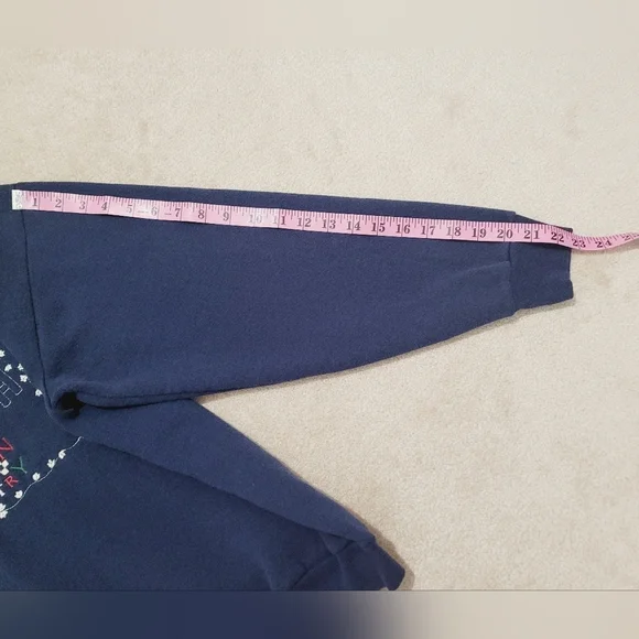 Vintage Pleasant Shade Autumn Country Scarecrow Fall Sweatshirt Sz L Made In USA - Picture 9 of 11